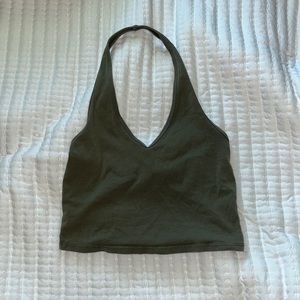 green halter top